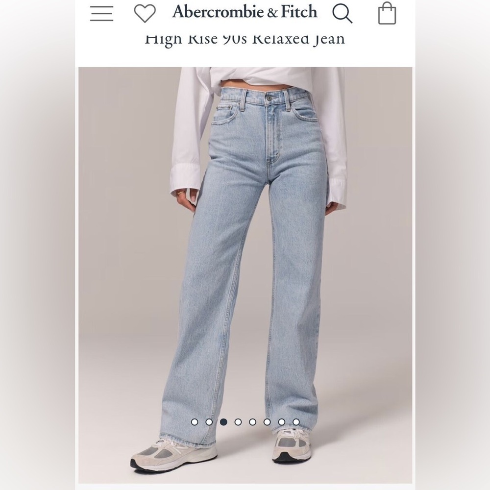 Abercrombie & Fitch, 90s Relaxed Ultra High Rise Jeans - size 25 curve l…